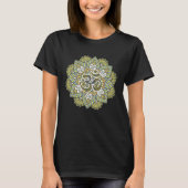 Om Mandalas  Spiritual Geometry Graphic Tシャツ (正面)