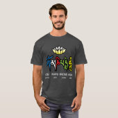 Om Mani Padme Hum Mantra girl Tシャツ (正面フル)