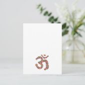 OM MANTRAへの献身：宝石を表示，真珠 ポストカード (スタンド正面)