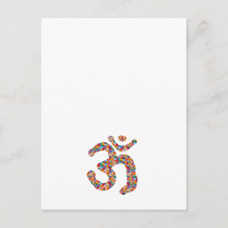OM MANTRAへの献身:宝石を表示,真珠 ポストカード
