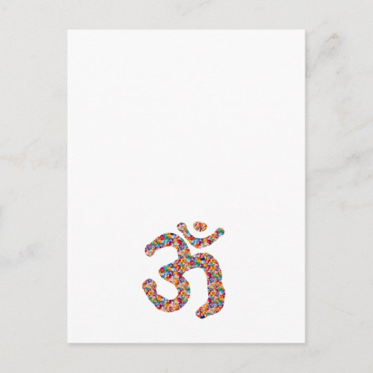 OM MANTRAへの献身：宝石を表示，真珠 ポストカード (正面)