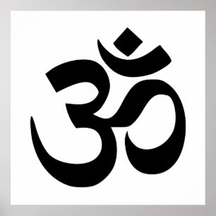 Om Namah ShivayaのオウムのShantiのオウムOmの記号のॐの平和 ポスター
