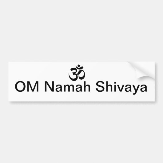 OM Namah Shivaya バンパーステッカー (正面)
