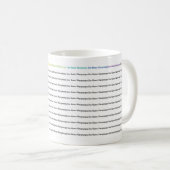Om Namo Narayanaya Mantra Mug English コーヒーマグカップ (正面右)