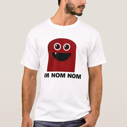Om Nom Nomのかわいこちゃん Tシャツ (正面)