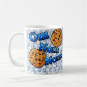 Om Nom Nomのミーム愛クッキー コーヒーマグカップ (左)