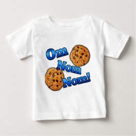 Om Nom Nomのミーム愛クッキー ベビーTシャツ