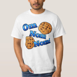 Om Nom Nomのミーム愛クッキー Tシャツ