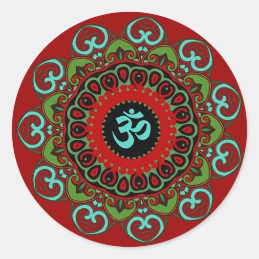 Om of Chaosシール ラウンドシール (正面)