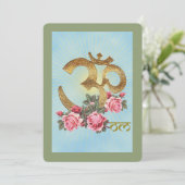 OM of India – グリーティングカード 案内状 (スタンド正面)