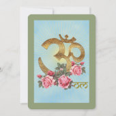 OM of India – グリーティングカード 案内状 (正面)