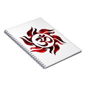 Om、Omヒンズー語、Omシンボル、Omロゴ、オウム ノートブック (右側)