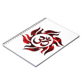 Om、Omヒンズー語、Omシンボル、Omロゴ、オウム ノートブック (左側)