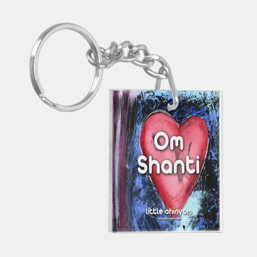 Om Shanti愛Keychain キーホルダー (正面左)