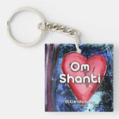 Om Shanti愛Keychain キーホルダー (正面)