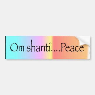 Om Shanti バンパーステッカー
