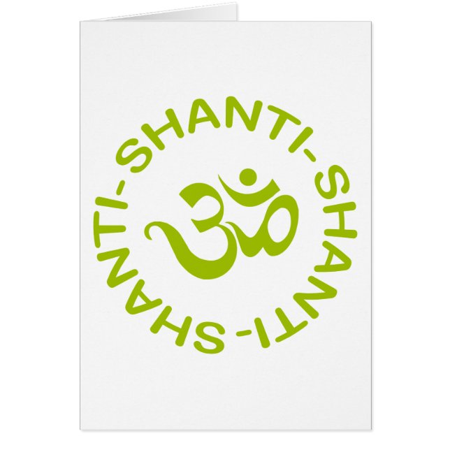 Om Shanti Shanti Shantiのギフト (正面)