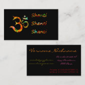 Om Shanti Shanti Shanti 名刺 (正面/裏面)