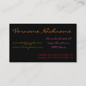 Om Shanti Shanti Shanti 名刺 (裏面)