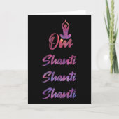 Om Shanti - Yoga  カード (正面)