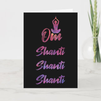 Om Shanti - Yoga  カード