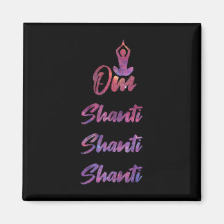 Om Shanti - Yoga  マグネット