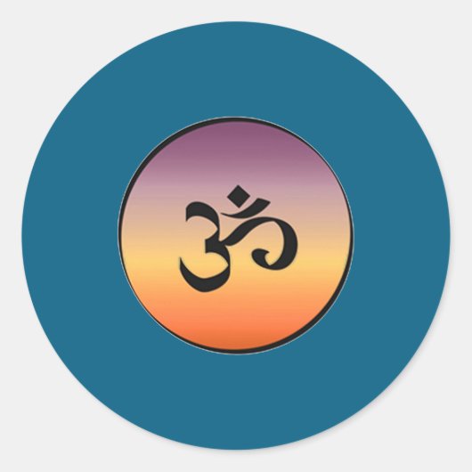 Om Symbol  ラウンドシール (正面)