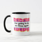 Omaがあることを再度行くこと! マグカップ (左)