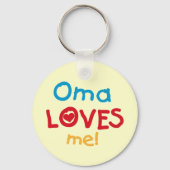 Omaが大好きTシャツとギフト キーホルダー (正面)