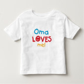 Omaが大好きTシャツとギフト トドラーTシャツ (正面)