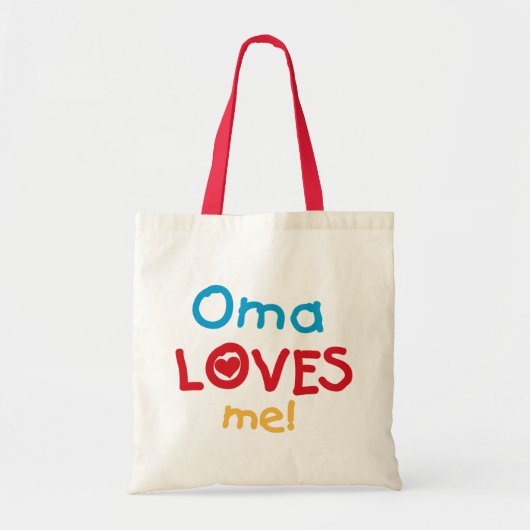 Omaが大好きTシャツとギフト トートバッグ (正面)