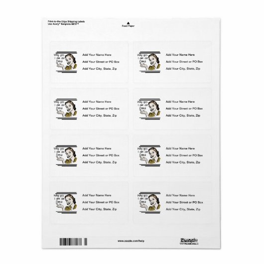 OmaのレトロのTシャツおよびギフト ラベル (フルシート)