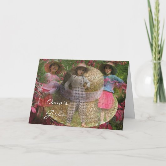 Omaの女の子 カード (正面)