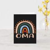 Oma虹のおばあちゃん可愛いお母さおもしろいんDay Oma カード (黄色い花)