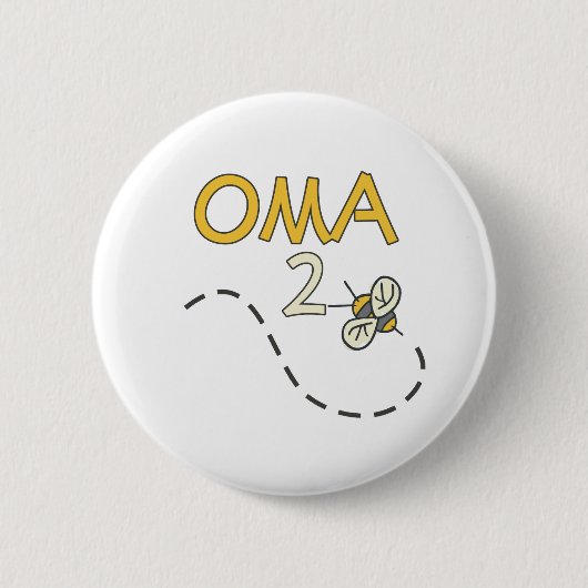 Oma 2の蜂 缶バッジ (正面)