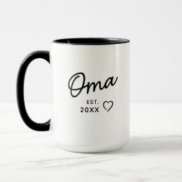 Oma Est Year 初孫の妊娠を発表 マグカップ