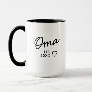 Oma Est Year 初孫の妊娠を発表 マグカップ