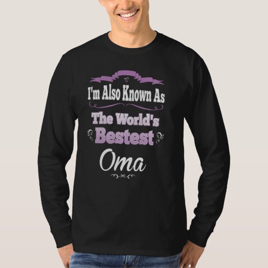 Oma Graphic Mother's Day Gift - World's Bestest! Tシャツ (正面)