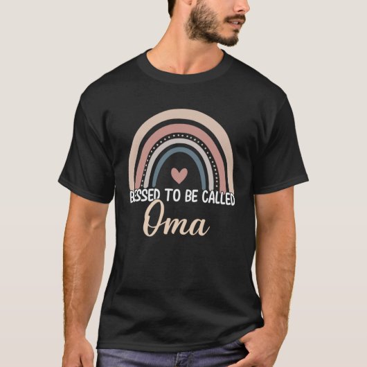 Oma Mother s Day Blessed To Be Called Oma Rainbow Tシャツ (正面)