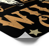 Oma Of The Wild One Cowboy Western Rodeo Party Mat ポスター (角)