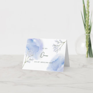 Oma on the Day 結婚's Card サンキューカード