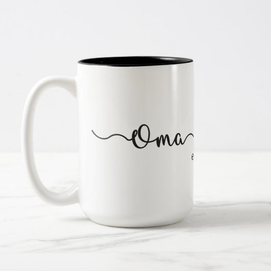 Oma & Opa ツートーンマグカップ (左)