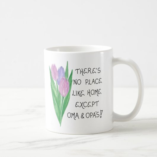 Oma Opa Mug – おばあちゃんとおじいちゃんの引用文 コーヒーマグカップ (右)