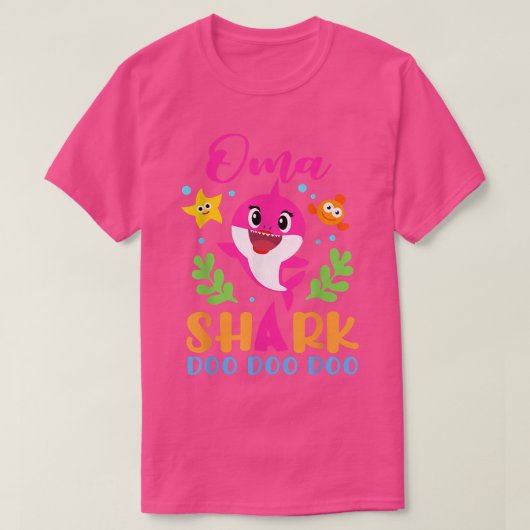 Oma Shark  Oma Shark Lover Family Mothers Day613  Tシャツ (デザイン正面)