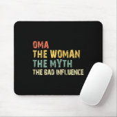 Oma The Woman The Myth The D Influence Funny Vinta マウスパッド (マウス)