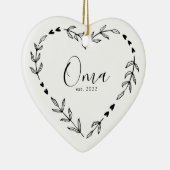 Oma Year Est. クリスマス 陶器 オーナメント (右)
