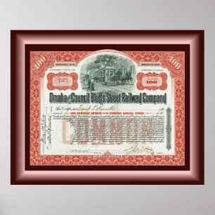 Omaha and Council Bluffs Street Railway ~ Poster ポスター