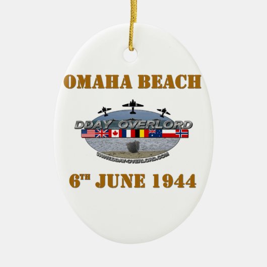 Omaha Beach 6th June 1944 セラミックオーナメント (正面)