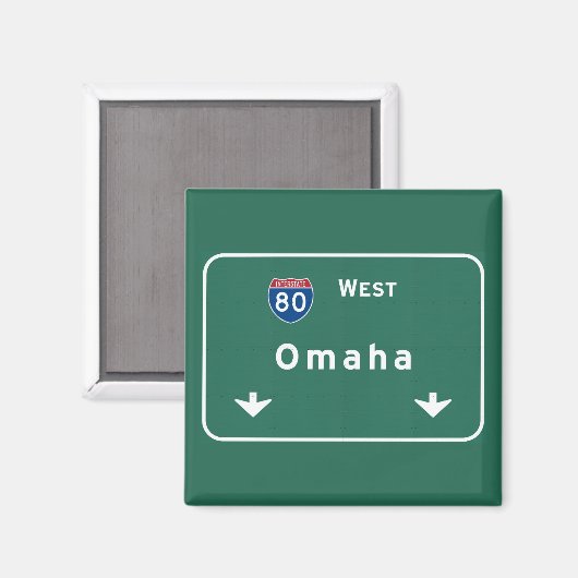 Omaha Nebraska ne Interstate Highway Freeway : マグネット (正面/裏面)