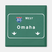 Omaha Nebraska ne Interstate Highway Freeway : マグネット (正面)